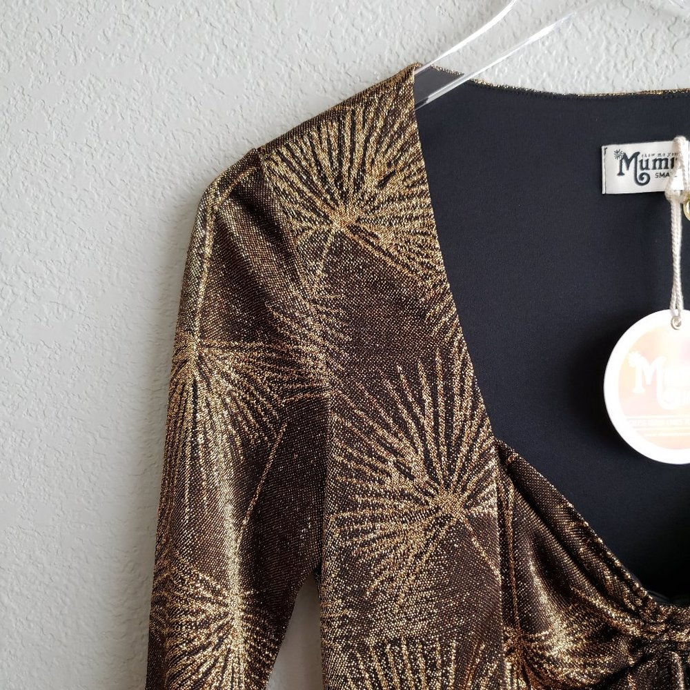 SMYM Dominique Mini Dress Goldie Frond X - Picture 5 of 8